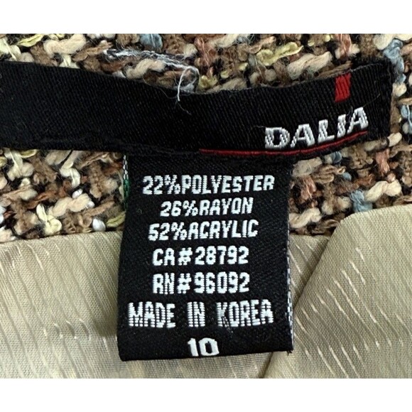 Dalia Women’s Classic Tweed Button Wrap Plaid Heritage Preppy Academia Skirt 10 - Picture 4 of 6